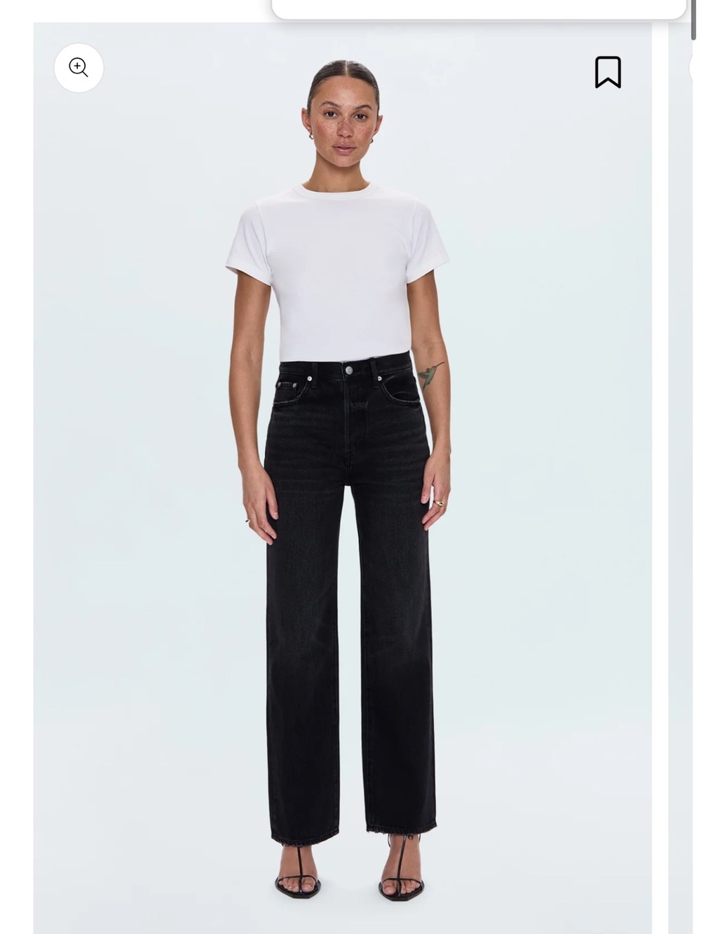Pistola Cassie Super High Rise Straight Jean - Stormy